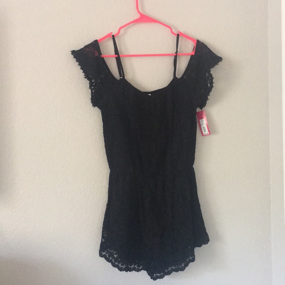 Lace Black Romper
